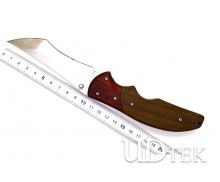 Color wood handle folding knife UD17039
